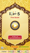 Five Surah with Sound (Color Coded) screenshot 5