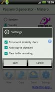 Password generator Mistero screenshot 1