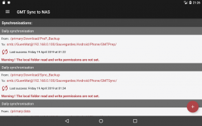 GMT Synchoniser vers NAS screenshot 4