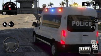 Police Van Crime Chase - Police Bus Games 2021 screenshot 2