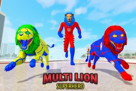 Police Lion Robot Superhero 3D screenshot 4