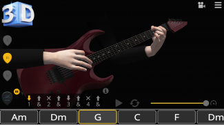 Kunci Gitar Dasar 3D - Basic Guitar Chords 3D screenshot 1