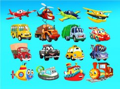 儿童汽车：汽车的声音和名称，汽车拼图，汽车着色 screenshot 9