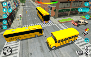 Coach School bus driving game screenshot 2