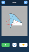 Оригами инструкции летающих бумажных самолётов screenshot 0