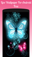 Neon butterflies Live Wallpaper, Neon butterflies screenshot 3