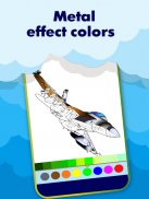 Airplane Military Coloring Book screenshot 3