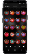 Theme Launcher - Orb Red Icon Changer Free Round screenshot 3