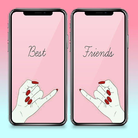 15 Cute Best Friends Forever Wallpapers : Fried Egg vs Bacon BFF Wallpaper  - Idea Wallpapers , iPhone Wallpapers,Color Schemes