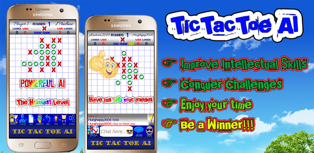 Tic Tac Toe AI - 5 in a row by Huu Tai Nguyen