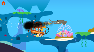 Coche de Policía de Dinosaurios -Juegos infantiles screenshot 1