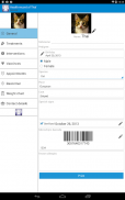 Veterinary health record screenshot 3