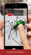 3D spider on a hand simulator prank game screenshot 1