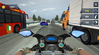 Highway Traffic Bike Racing 3D screenshot 1