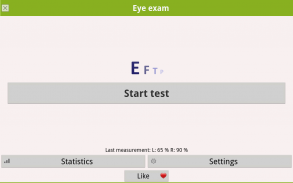 Eye exam screenshot 1