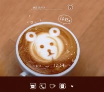 Cute Wallpaper Bear Coffee screenshot 0