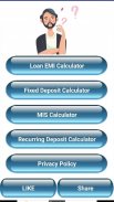 Bank Loan EMI, FD, RD, MIS Calculator screenshot 0