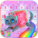 Twinkle Rainbow Cat Keyboard T Icon