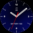 Super Blue Black Watch Face