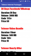 Telenor Internet Call Sms All Packages 2020 screenshot 4