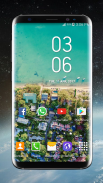 Reloj digital Galaxy S8 Plus screenshot 4