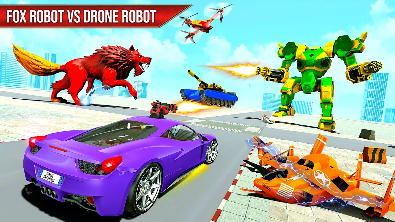 Download do APK de Jogo de Carro Voador e Robô para Android