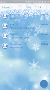 Next SMS skin (Snow song) screenshot 3