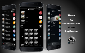 Gloss Black Phone Dialer Theme screenshot 3