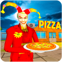 ATV Scary Clown Pizza Delivery Boy: Beach Parties Icon