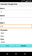 Triangle Area Calculator screenshot 0