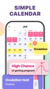 Period Tracker, Ovulation Calendar & Fertility app screenshot 0