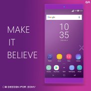 GALAXY XPERIA Theme | J PURPLE screenshot 1