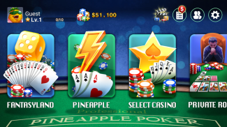 DH Pineapple Poker OFC screenshot 4