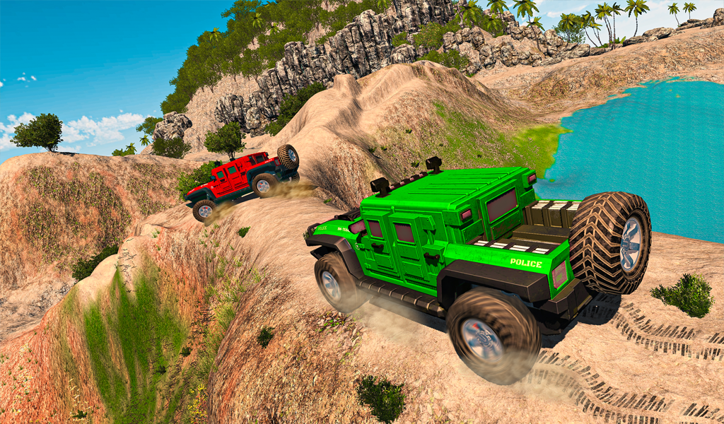 Jogo de Carro - Carros de Trilha 4x4  Offroad Jeep Driving Simulator 