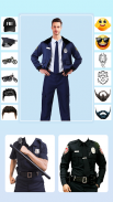 Men Police Suit Photo Editor screenshot 0