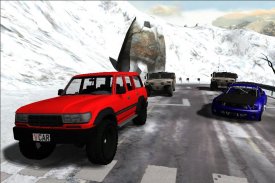 Schnee Auto Rennen screenshot 0