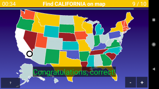 US Map Quiz - 50 States Quiz - screenshot 2