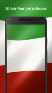 Bandera Italia 3D Fondo de Pantalla Animado screenshot 3