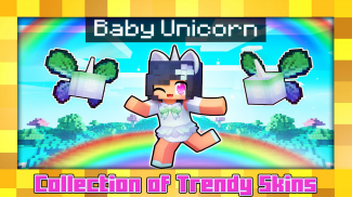 Unicorn skins - rainbow pack screenshot 1
