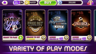 myVEGAS Blackjack 21 — бесплатная карточная игра screenshot 7