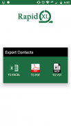 Export Import Contacts Excel screenshot 0