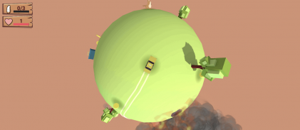 Planet Destroyer Bomber : Sky Car Racing screenshot 1