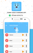 Pengubah suara Funny App screenshot 9