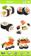 Sushi Bar Color By Number Sushi Rolls screenshot 1