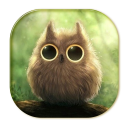 Cute owl Typewriter Icon