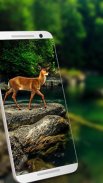 White Deer 3D Live wallpaper screenshot 0