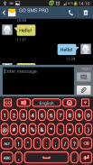 لوحة المفاتيح توهج الأحمر screenshot 3
