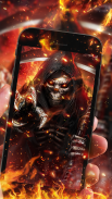 Flaming Grim Reaper Live Wallpaper screenshot 1