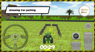 3D Tractor Car Parking screenshot 1