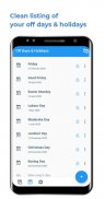 Off Days - Leave & Holiday Tracker screenshot 2